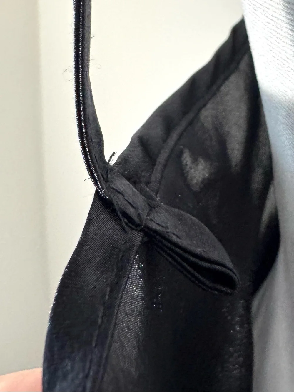 Vintage Lingerie Black Slip Dress Womens Sz M  Lace Trim‎ - Picture 7 of 7